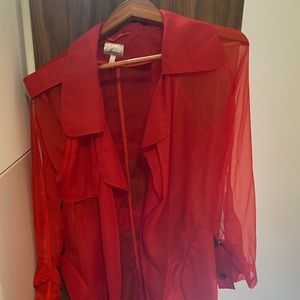 NWOT Classic Orzanza-Chiffon Trench Coat